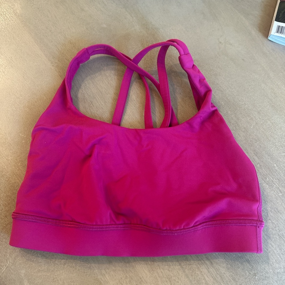 Lululemon Athletica Pink Sports Bra Minimalist Design